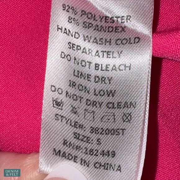 Milk & Honey Hot Pink Boutique Belted Blazer & Pant Set Business Chic Small NEW - Picture 10 of 12